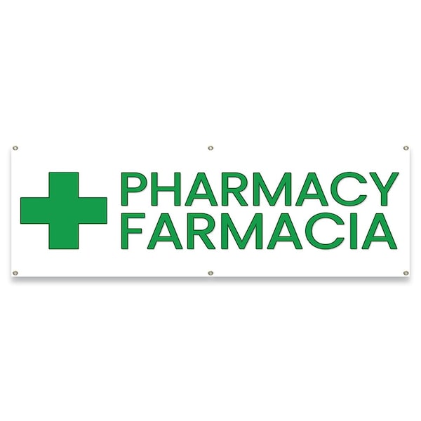 Pharmacy Farmacia Banner Concession Stand Food Truck Single Sided